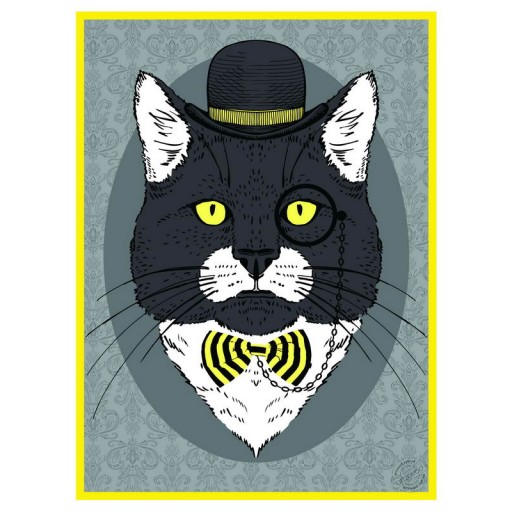 Poster The Cat with monocle