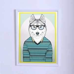 Poster The wolf in a sweater