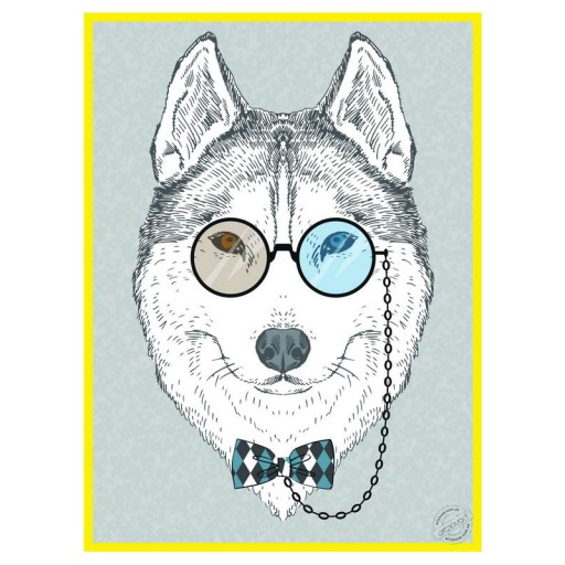Poster The wolf with pince-nez