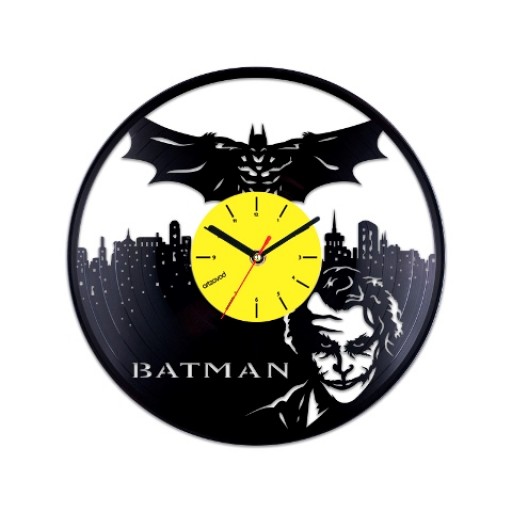 Виниловые часы Джокер и Бэтмен