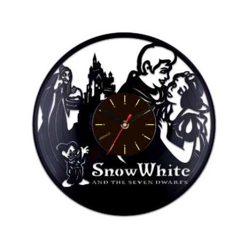 Vinyl clock Snow White