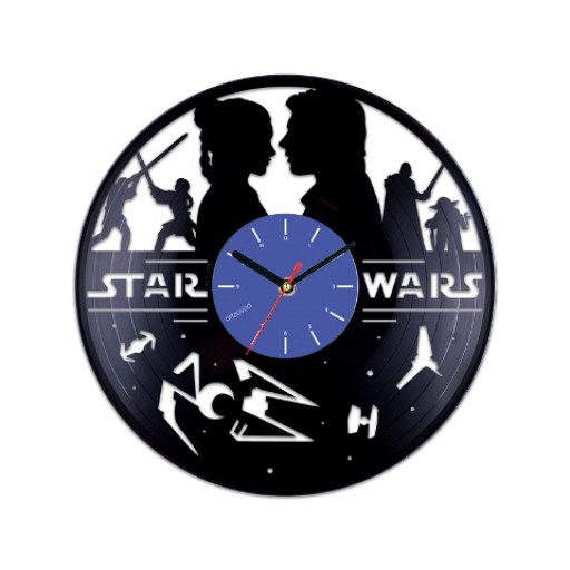 Vinyl clock Star Wars and Love