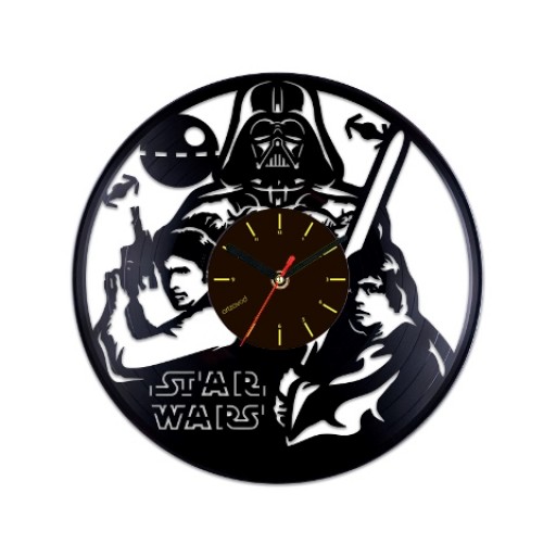 Vinyl clock Luke Skywalker