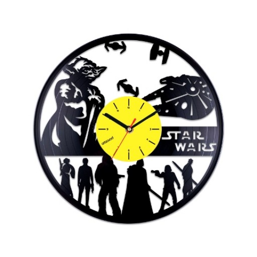  Виниловые часы Звездные войны. Йода