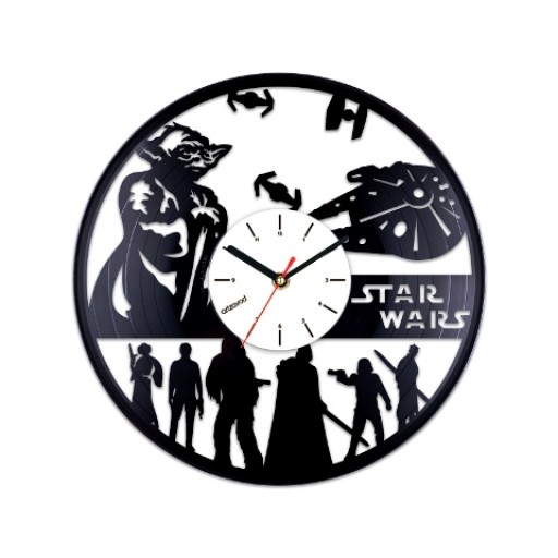 Vinyl clock Star Wars. Yoda