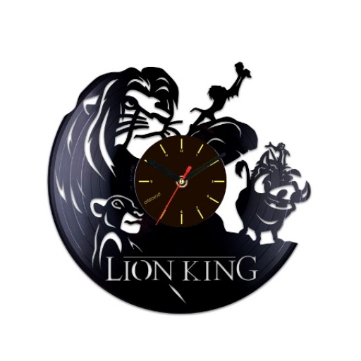 Vinyl clock The Lion King
