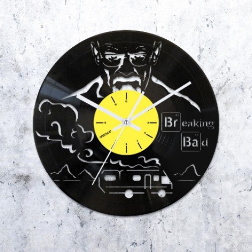 Vinyl clock Breaking Bad