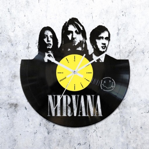 Vinyl clock Nirvana
