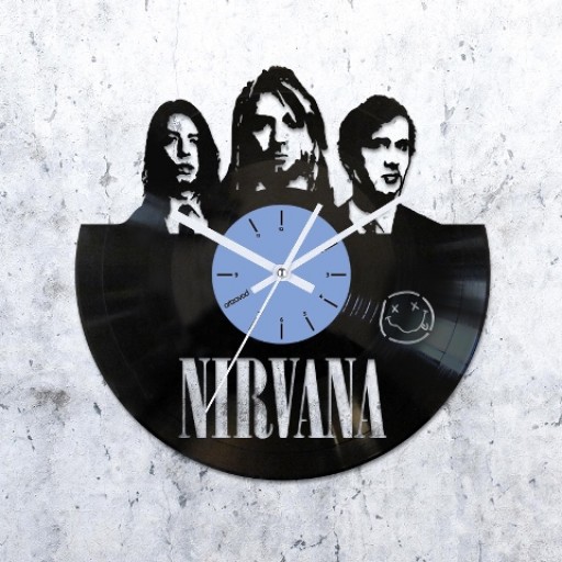 Vinyl clock Nirvana
