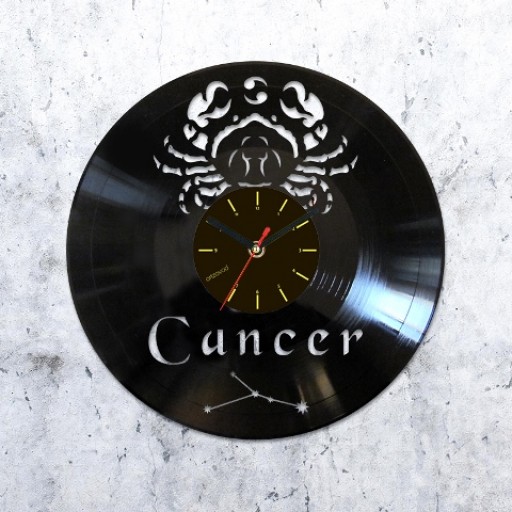 Виниловые часы Рак