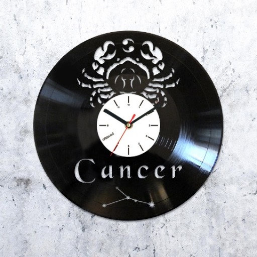 Виниловые часы Рак