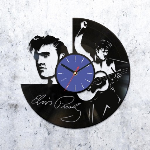 Vinyl clock Elvis Presley