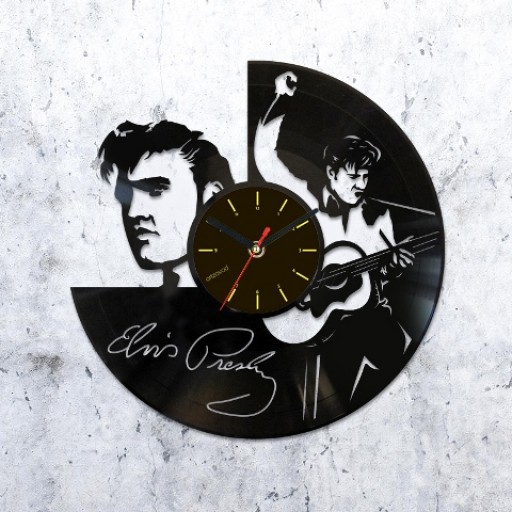 Vinyl clock Elvis Presley
