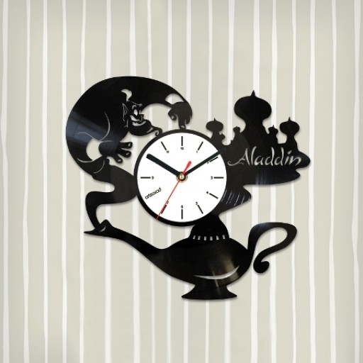 Vinyl clock Aladdin Lamp