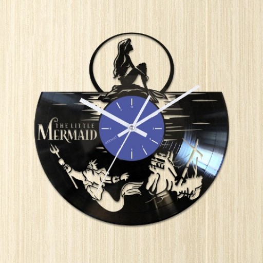 Vinyl clock The Little Mermaid. King Triton