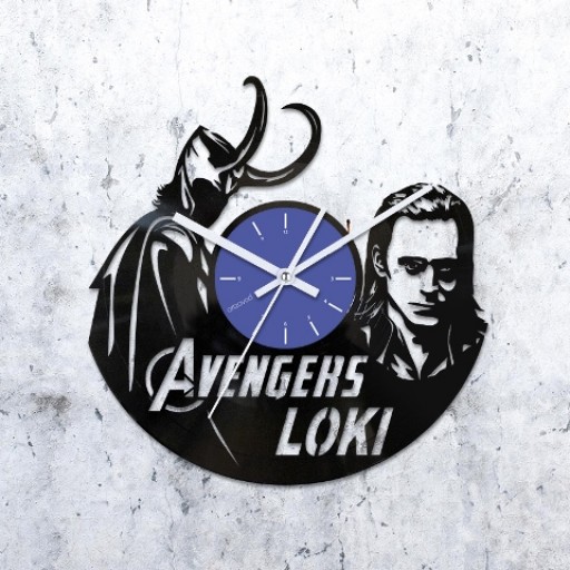 Vinyl clock The Avengers. Loki